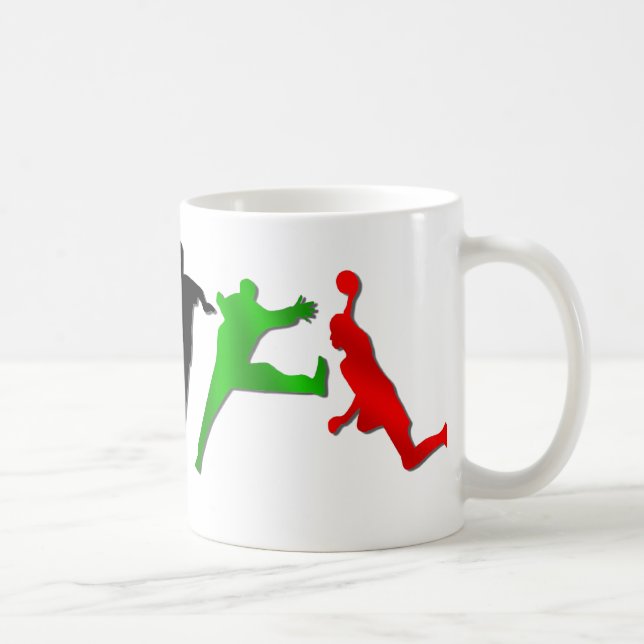 Tasse de joueurs de handball de jeux d'été de (Droite)