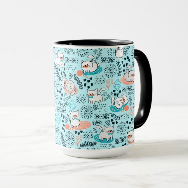 Tasse de jour de congé de chat (Devant droit)