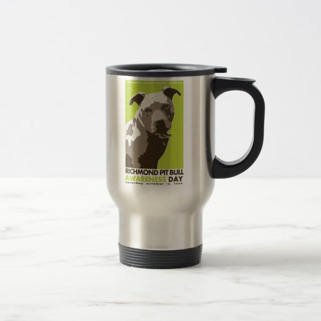 tasse de jour de conscience de pitbull (Droit)