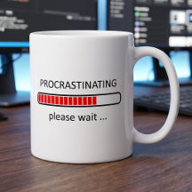 Tasse de jour de paresse - Report à plus tard, mer