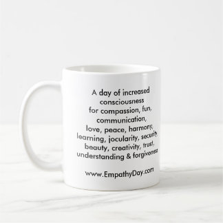 Tasse "de jour d'empathie du monde" (gaucher)