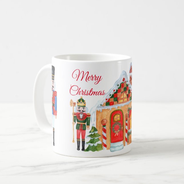 Tasse de Joyeux Noël de casse-noix (Devant gauche)