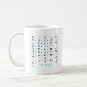 Tasse de katakanas de Hiragana