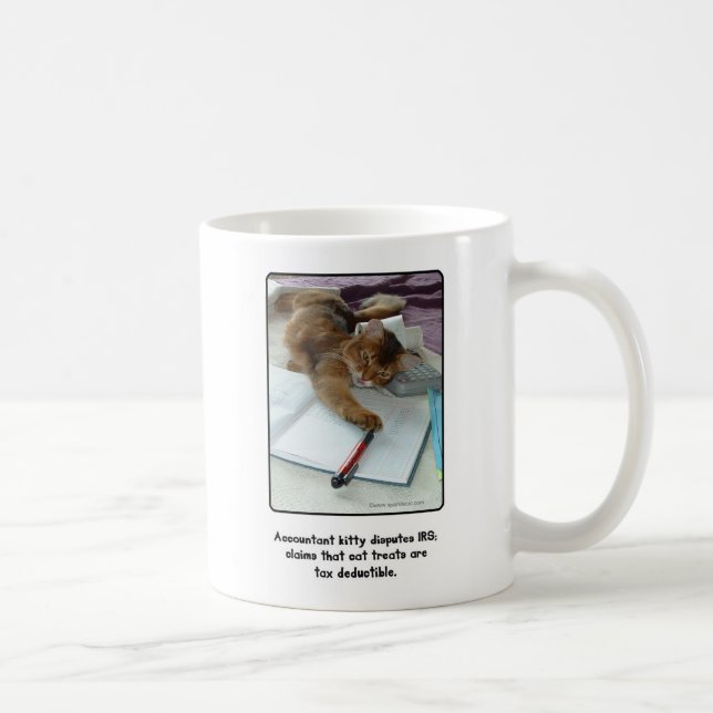 Tasse de Kitty de comptable (Droite)