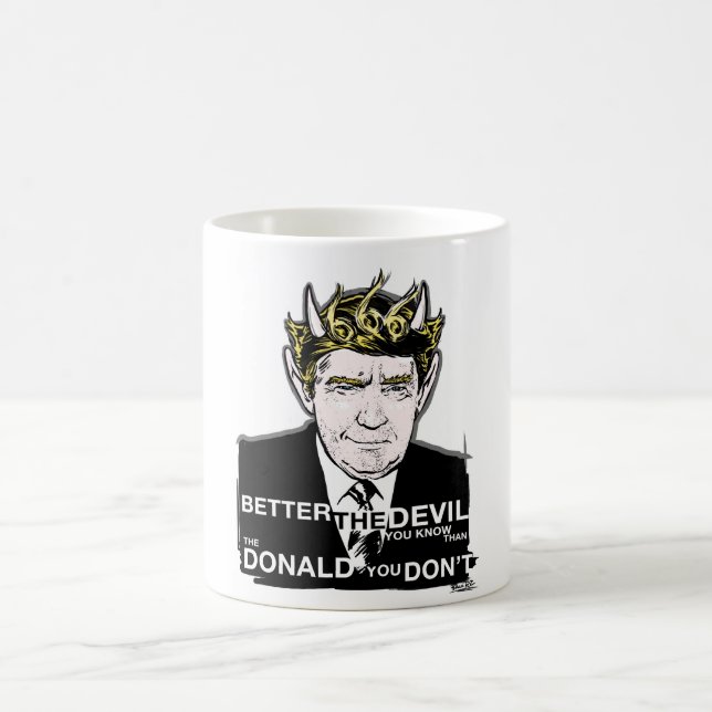 Tasse de klaxon de diable d'élection de Donald (Centre)