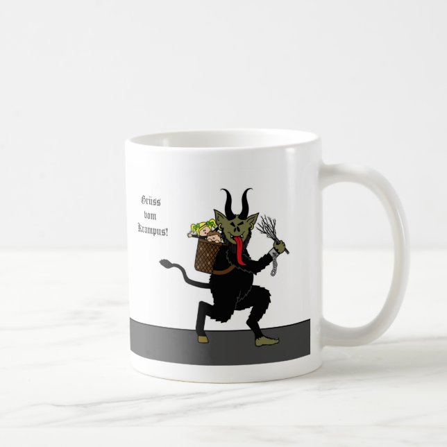 Tasse de Krampus de vom de Gruss (salutations de (Droite)