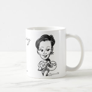 Tasse de la caricature de la cerise