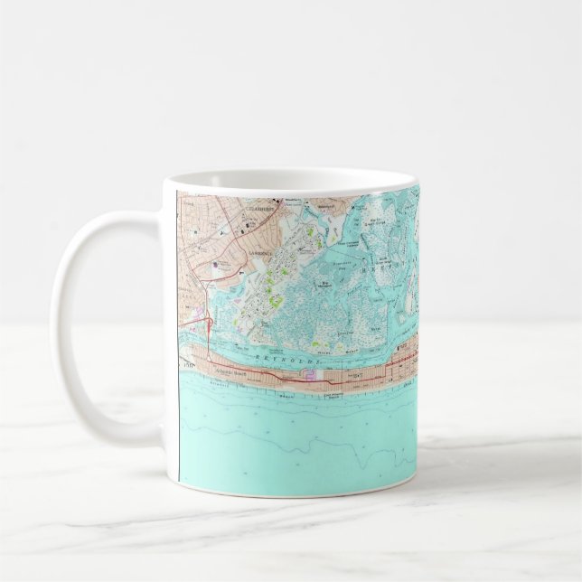 Tasse de la carte de Long Beach, NY (Gauche)