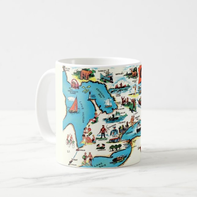 Tasse de la carte de l'Ontario (Devant gauche)