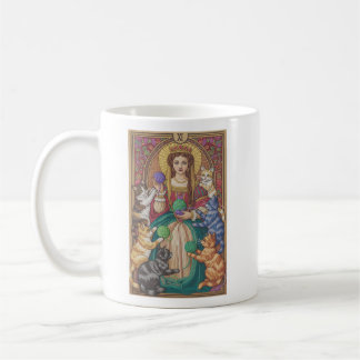 Tasse de la carte de tarot Reine des chats