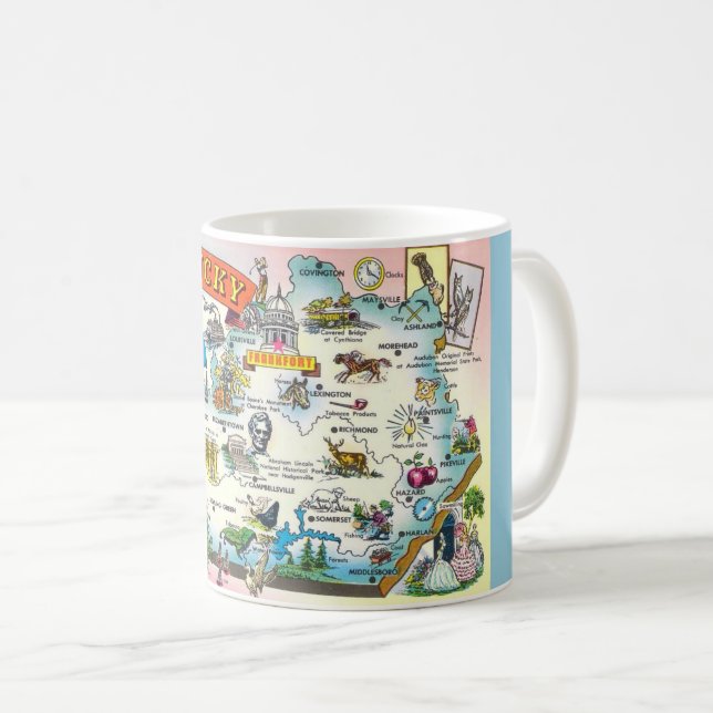 Tasse de la carte du Kentucky (Devant droit)