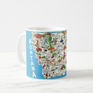 Tasse de la carte du Montana