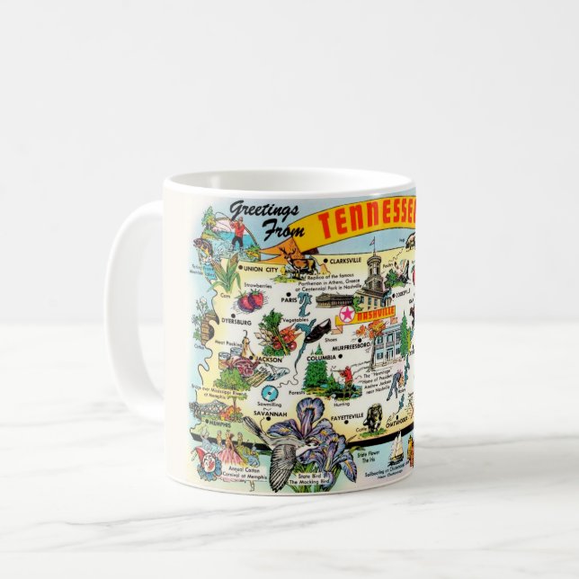 Tasse de la carte du Tennessee (Devant gauche)