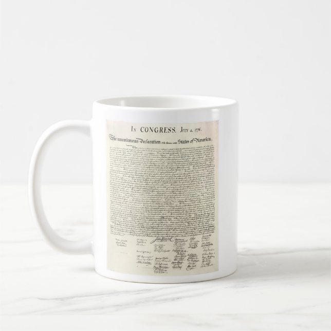 Tasse de la Déclaration d'Indépendance (Gauche)