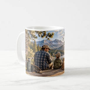 Tasse de la famille de pêche Papa le meilleur du m