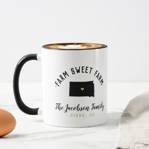 Tasse de la ferme douce de la famille de Dakota du
