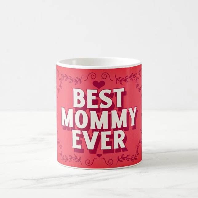 Tasse de la fête des mères Meilleure Maman Rouge C (Centre)