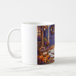 Tasse de la fête d'Halloween avec un fantôme de te