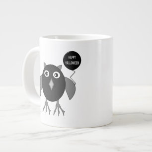 Tasse de la fête d'Halloween sinistre de hibou