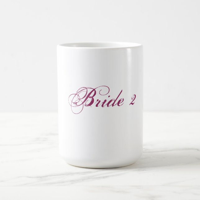 Tasse de la jeune mariée 2 pour la jeune mariée (Centre)