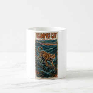Tasse de la légende appalachienne du chat Wampus