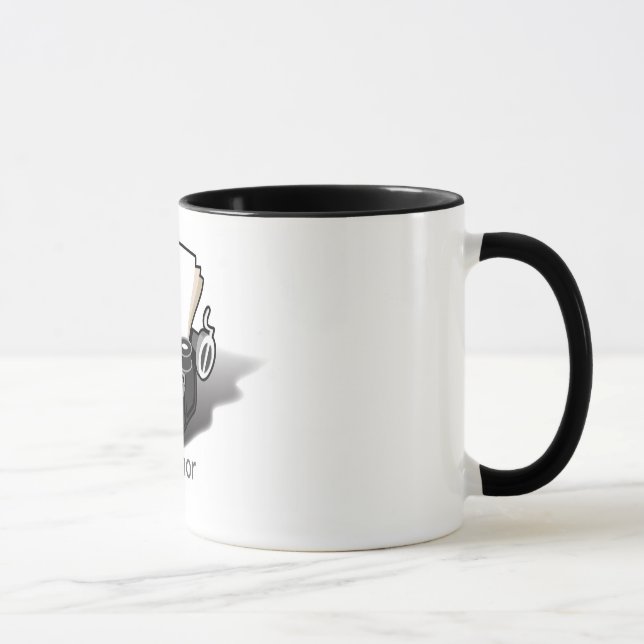 Tasse de la machine à écrire de l'auteur (Droite)