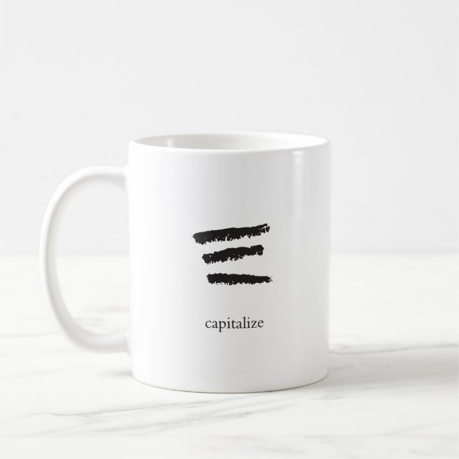 tasse de la marque de correcteurs d'épreuves -- (Gauche)
