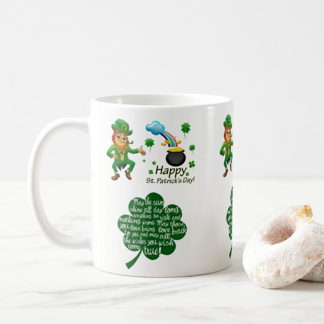 Tasse de la Saint-Patrick (Avec donut)