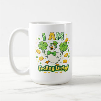 Tasse de la Saint-Patrick 15 oz – Je me sens chanc