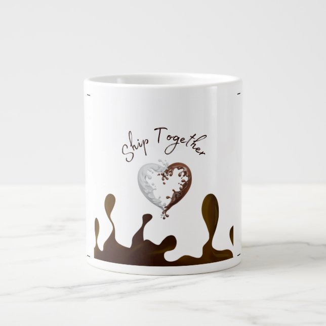 Tasse de la Saint-Valentin Cœur de Chocolat à Expé (Devant)