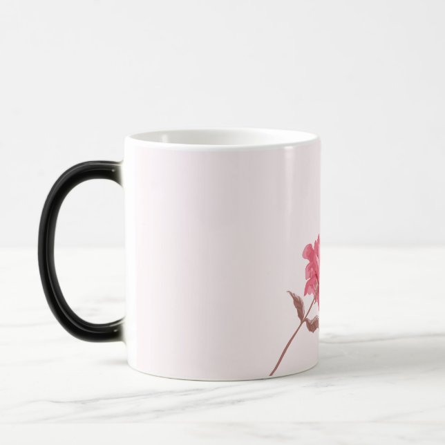 Tasse de la Saint-Valentin Roses roses à l'aquarel (Gauche)