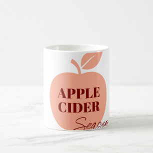 Tasse de la saison de cidre de pomme mignonne auto
