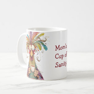Tasse de la santé mentale de maman, mug amusant po
