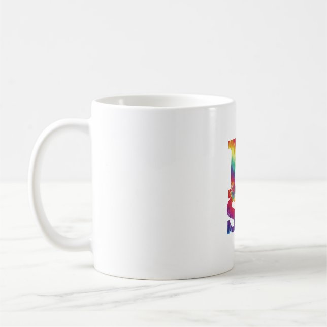 Tasse de la science d'amour du colorant I de (Gauche)