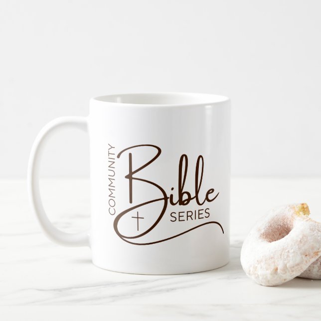 Tasse de la série de Bible de Communauté Blanche (Avec donut)