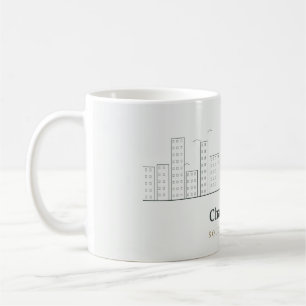 Tasse de la silhouette de Charleston – Ligne d'art