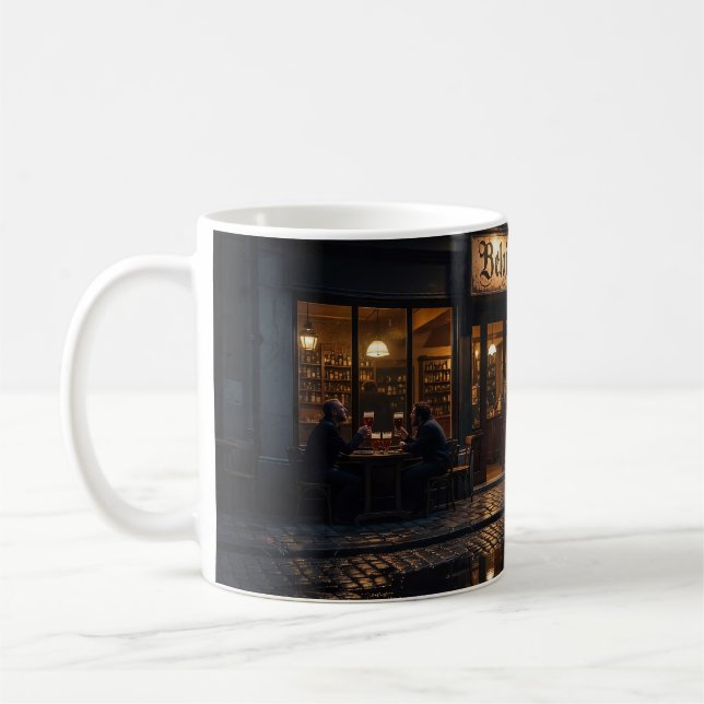 Tasse de la soirée lumineuse du pub de bière belge (Gauche)