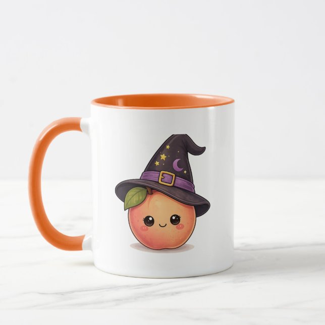 Tasse de la sorcière mignonne Peach Halloween  (Gauche)