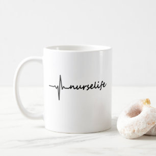 Tasse de la vie ECG d'infirmière