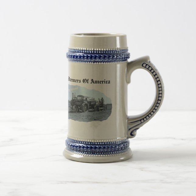 Tasse de Labourage de Stein de vieux tracteur (Droite)