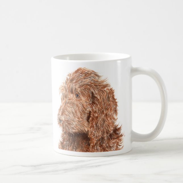 Tasse de Labradoodle #2 de chocolat (Droite)