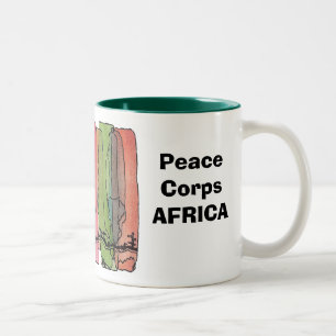Tasse de l'Afrique de corps de paix