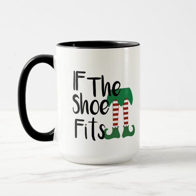 Tasse de l'aide de Santa - Cadeau de Noël de lutin (Gauche)