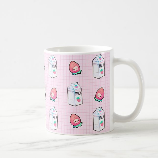 Tasse de lait de fraise (Droite)