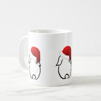 Tasse de lapin de Père Noël