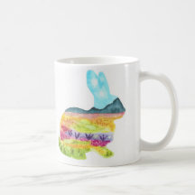 Tasse de lapin de printemps