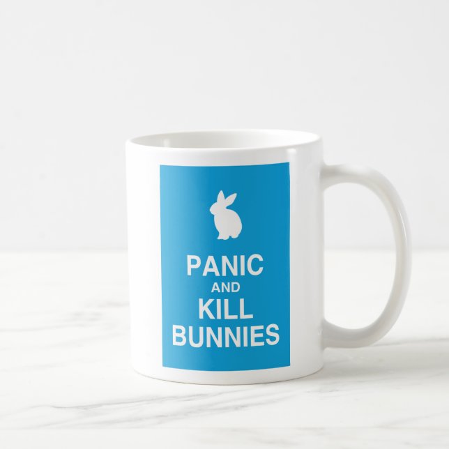 Tasse de lapins de panique et de mise à mort (Droite)