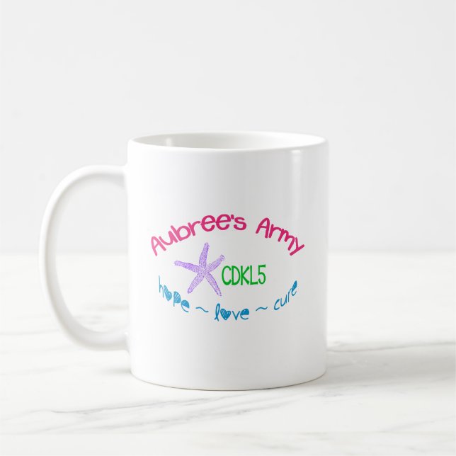 Tasse de l'armée CDKL5 11oz d'Aubree (Gauche)