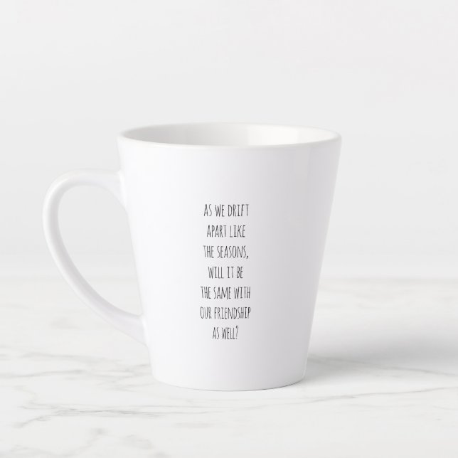 Tasse de latte à dériver à part (Gauche)