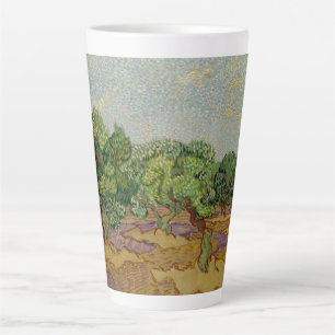 Tasse de Latte avec Peinture d'Olivier de Van Gogh